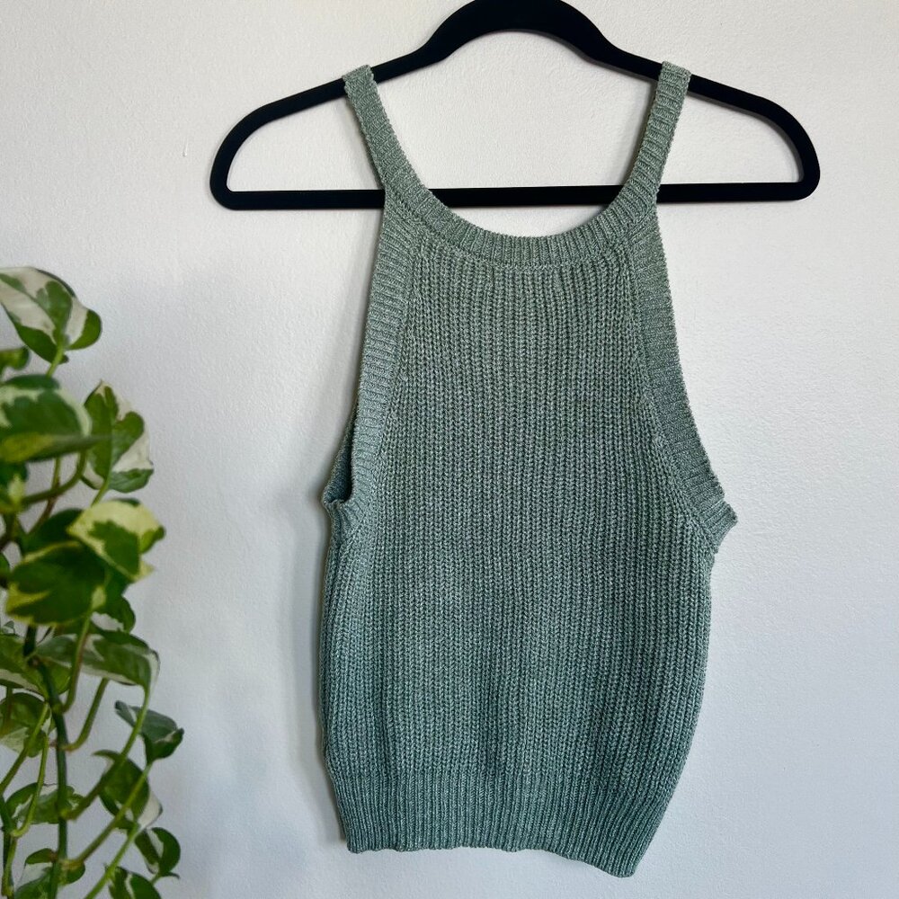 "Ultra flirt" knit halter tank top - Size S
